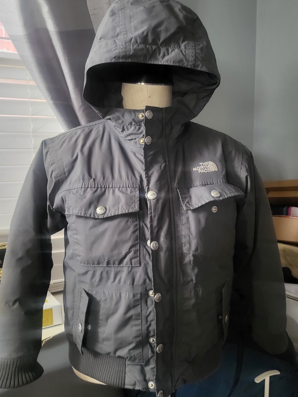 The North Face Kids' Navy Hooded Winter Jacket